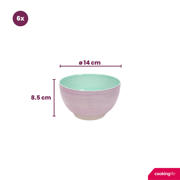 thumbnail: Cookinglife Soepkommen / Kommen Pastel Harmony ø 14 cm - 6 Stuks