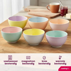 Soepkommen / Kommen Pastel Harmony ø 14 cm - 6 Stuks