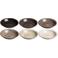 Cookinglife Diepe borden / Pastaborden Delice Grijs ø 21 cm - 6 stuks