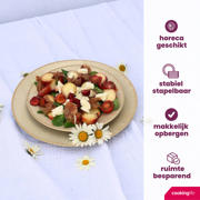 thumbnail: Cookinglife Diepe Borden / Pastaborden Coastal Lines Ocean Beige ø 18 cm - 6 Stuks