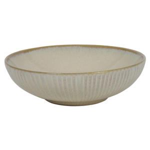 Diepe Borden / Pastaborden Coastal Lines Ocean Beige ø 18 cm - 6 Stuks