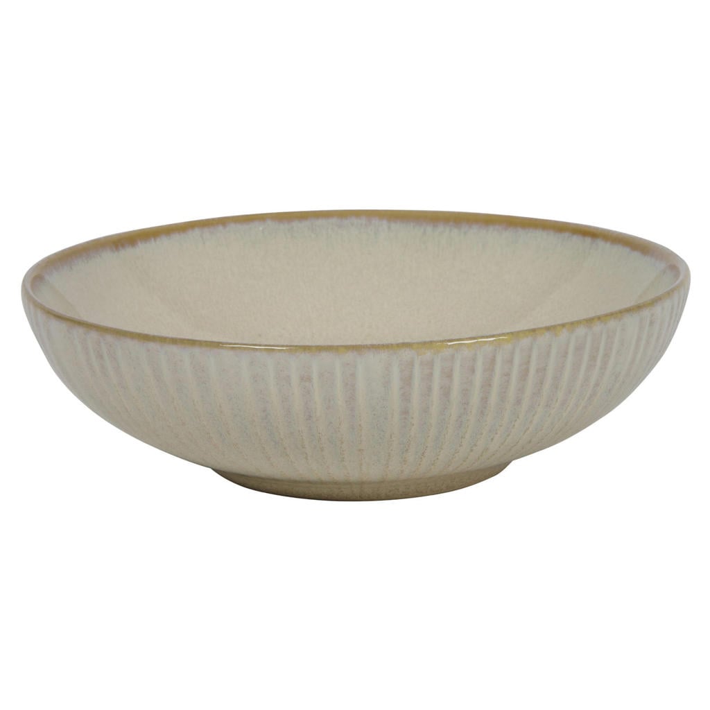 Cookinglife Diepe Borden / Pastaborden Coastal Lines Ocean Beige ø 18 cm - 6 Stuks