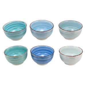 Cookinglife Soepkommen / kommen Delice Blauw ø 14 cm - 6 stuks