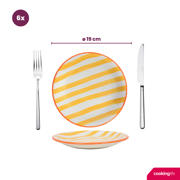 thumbnail: Cookinglife Ontbijtborden / Dessertborden Summer Vibes Ø 19 cm - 6 Stuks