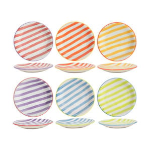 Ontbijtborden / Dessertborden Summer Vibes ø 19 cm - 6 stuks