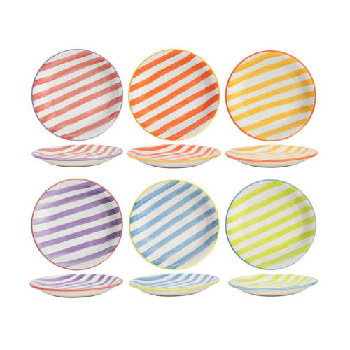 Cookinglife Ontbijtborden / Dessertborden Summer Vibes Ø 19 cm - 6 Stuks afbeelding
