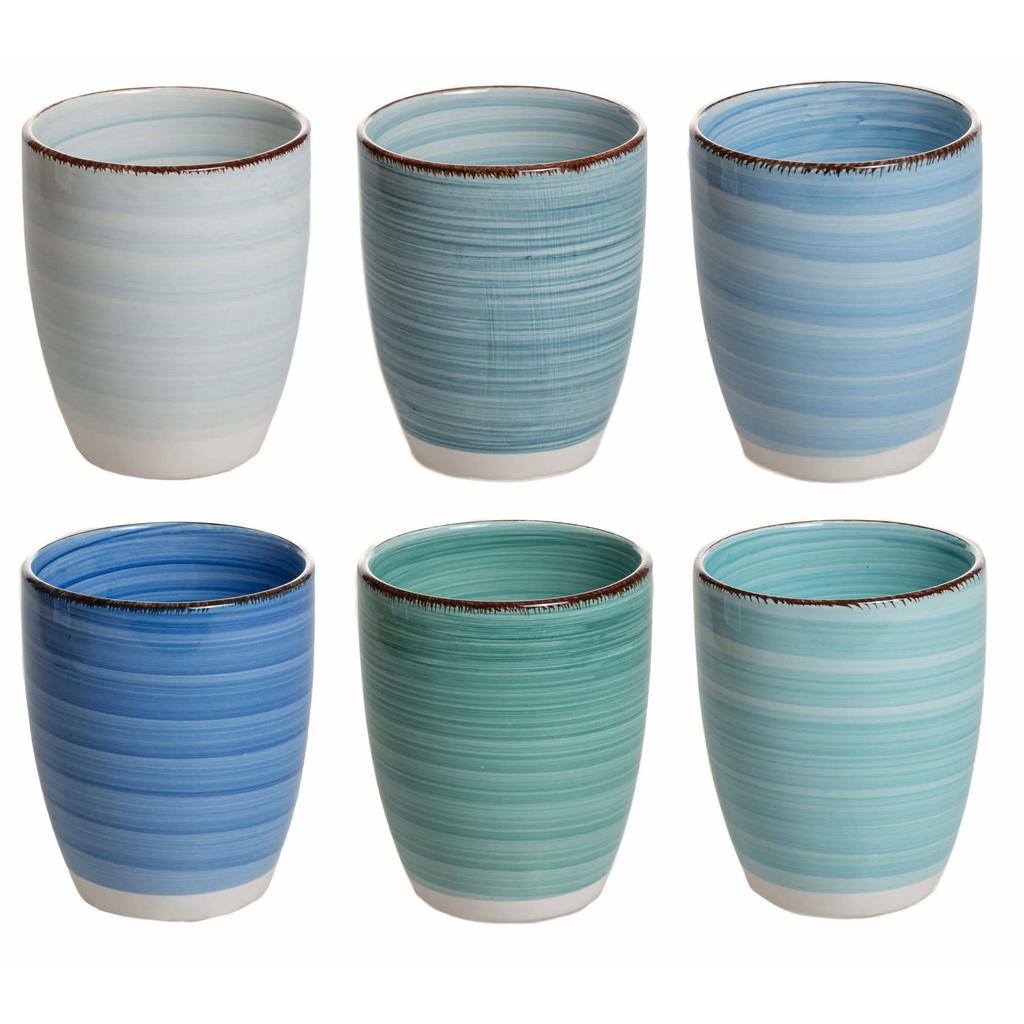 Cookinglife Bekers Delice Blauw 350 ml - 6 stuks