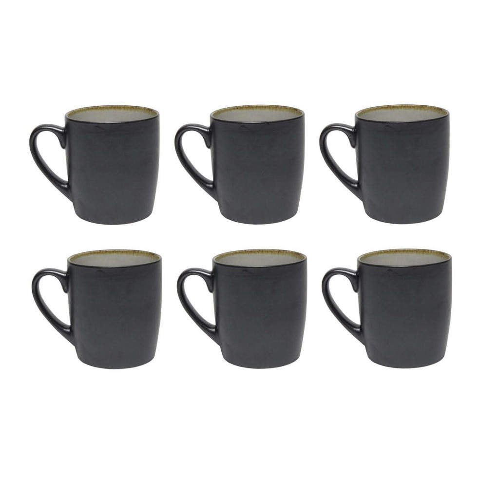 Cookinglife Mokken Nola Warm Grey 350 ml - 6 stuks