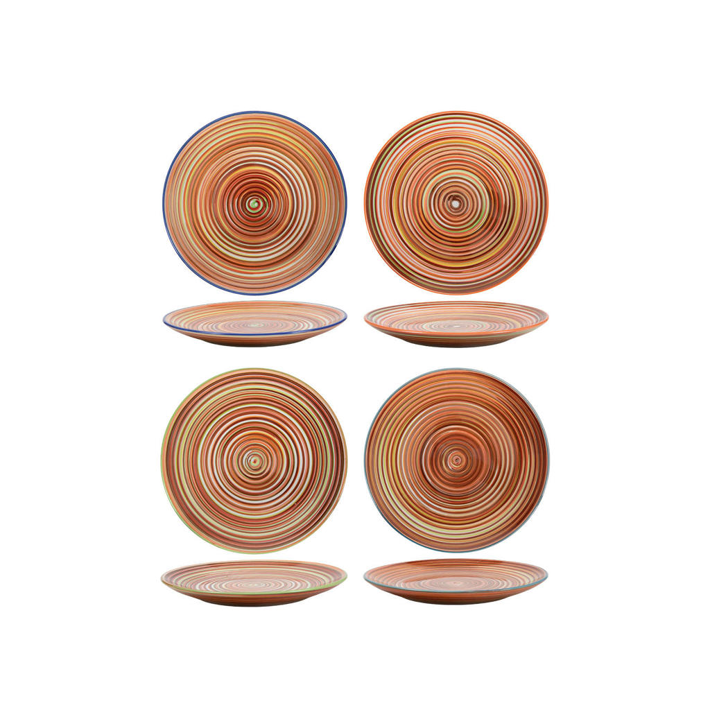 Cookinglife Dinerborden Rhythm & Lines ø 26.5 cm - 4 Stuks