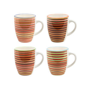 Mokken Rhythm & Lines 340 ml - 4 Stuks