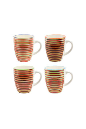 Mokken Rhythm & Lines 340 ml - 4 Stuks