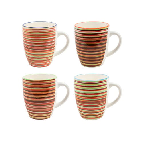 Cookinglife Mokken Rhythm & Lines 340 ml - 4 Stuks afbeelding