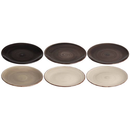 Cookinglife Dinerborden Delice Grijs ø 26.5 cm - 6 stuks afbeelding