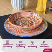 thumbnail: Cookinglife Diepe Borden / Pastaborden Rhythm & Lines ø 20 cm - 4 Stuks