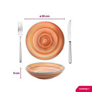 thumbnail: Cookinglife Diepe Borden / Pastaborden Rhythm & Lines ø 20 cm - 4 Stuks
