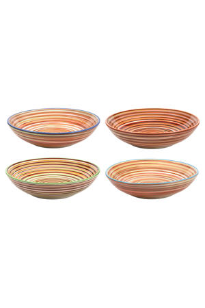 Diepe Borden / Pastaborden Rhythm & Lines ø 20 cm - 4 Stuks