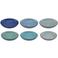 Cookinglife Pastaborden Delice Blauw ø 23 cm - 6 stuks