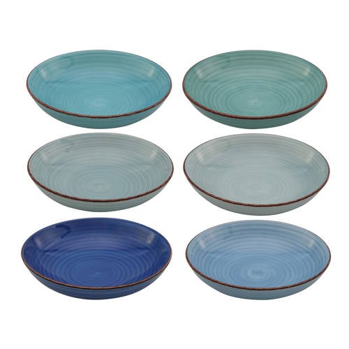 Cookinglife Pastaborden Delice Blauw ø 23 cm - 6 stuks afbeelding