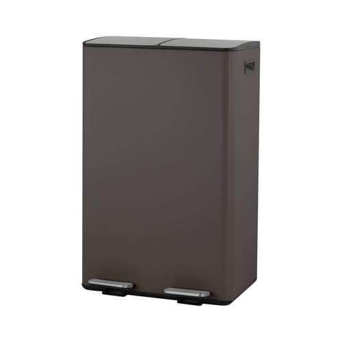 NOUS Living prullenbak - afvalscheiding - (30L + 30L + 3L) - mat bruin afbeelding