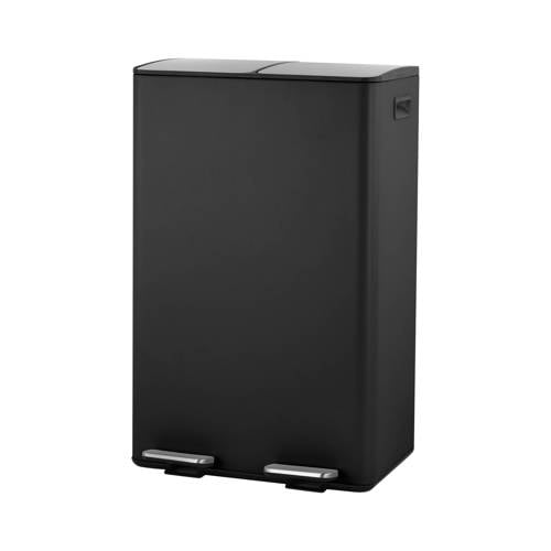 NOUS Living prullenbak - afvalscheiding - (30L + 30L + 3L) - mat zwart afbeelding
