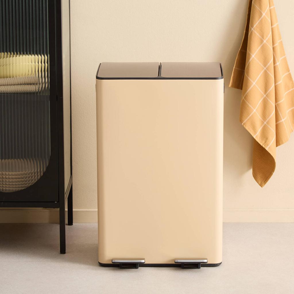 NOUS Living prullenbak - afvalscheiding - (30+30+3L) - groen