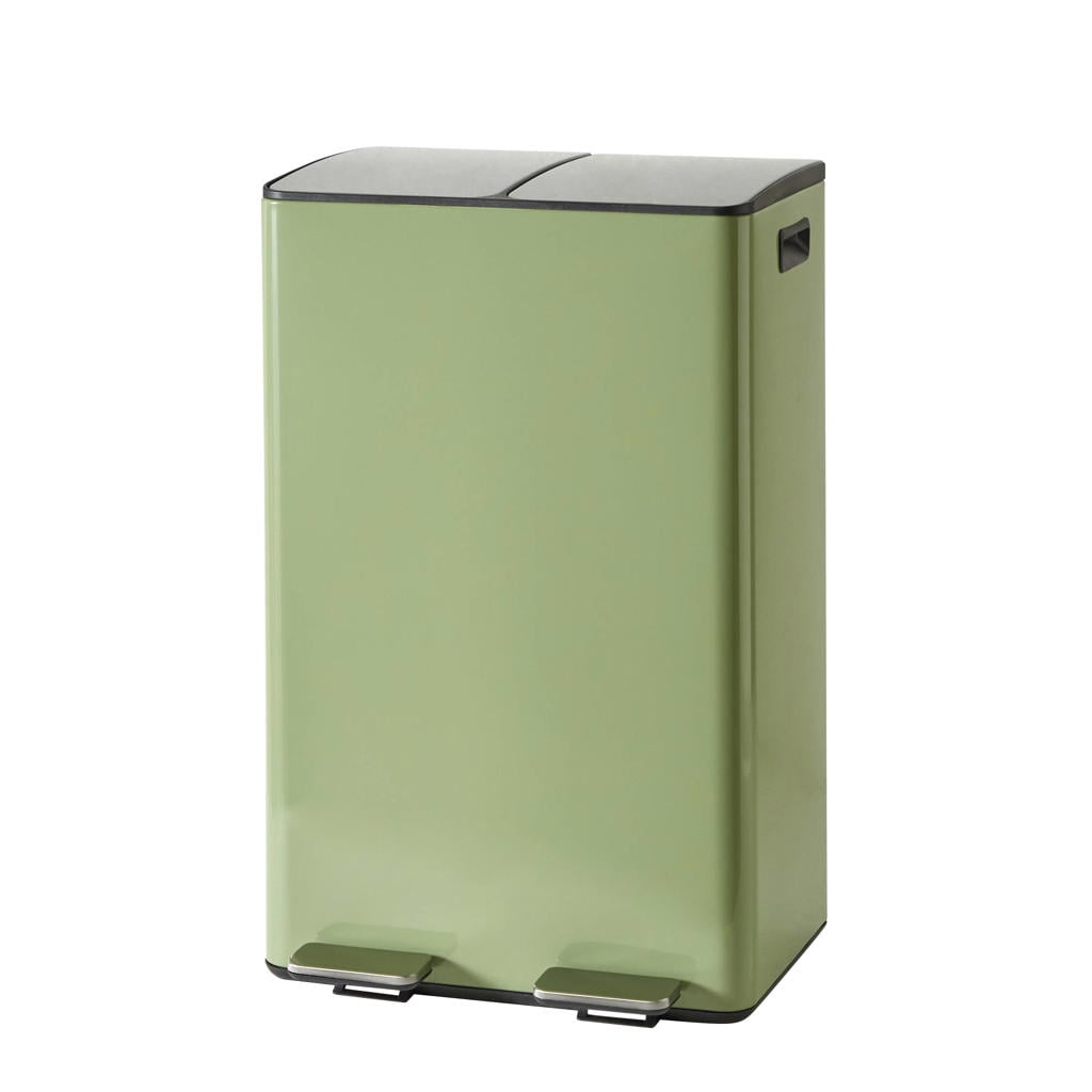 NOUS Living prullenbak - afvalscheiding - (30L + 30L + 3L) - groen