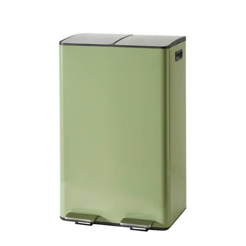NOUS Living prullenbak - afvalscheiding - (30L + 30L + 3L) - groen afbeelding