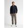 Petrol Industries sweatvest met textuur donkerblauw