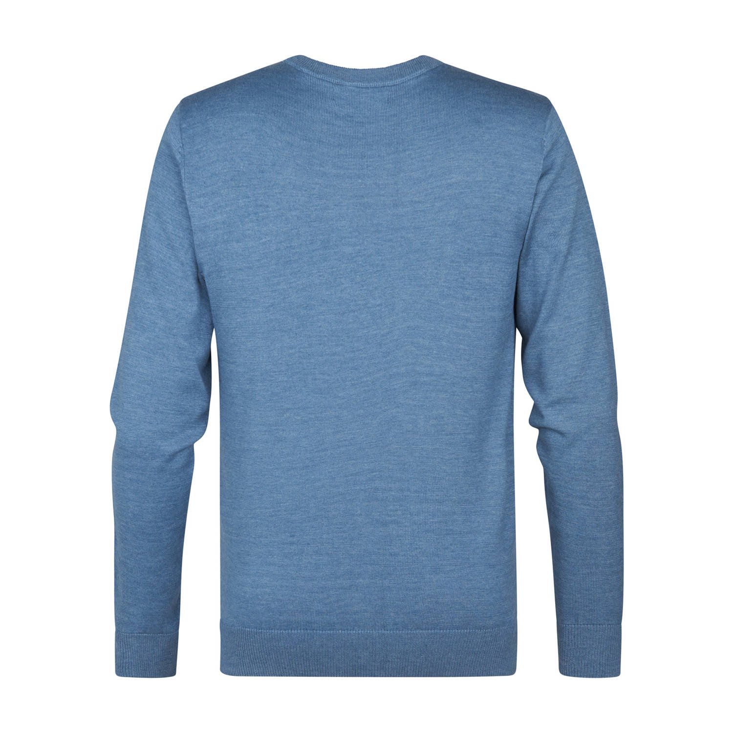 Petrol Industries trui fijn gebreid blauw
