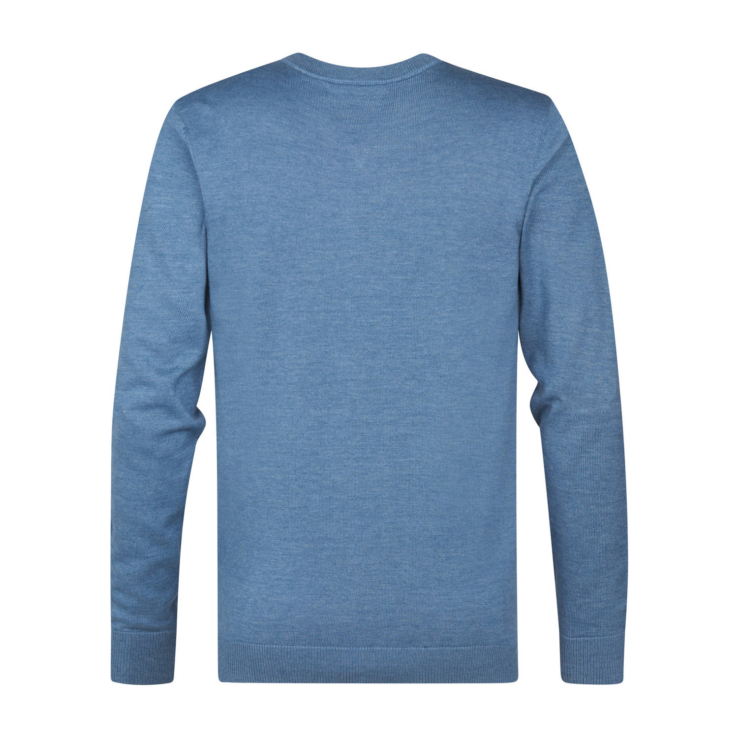 Petrol Industries trui fijn gebreid blauw