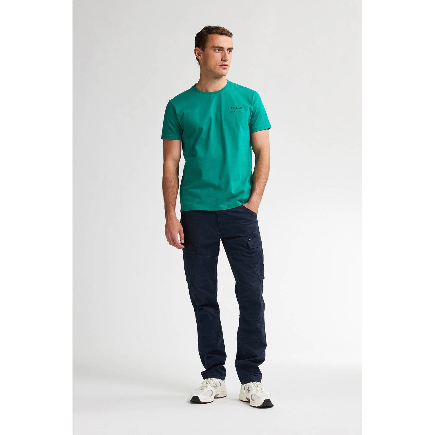 Petrol Industries regular cargo broek donkerblauw
