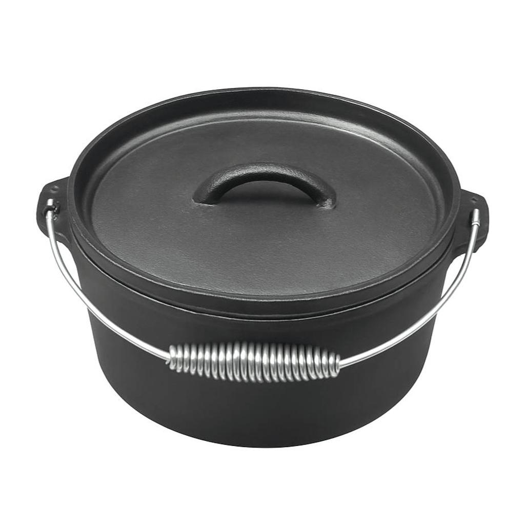 Blackwell Dutch oven / Braadpan met deksel - Gietijzer - ø 25 cm / 4 Liter - zonder anti-aanbaklaag