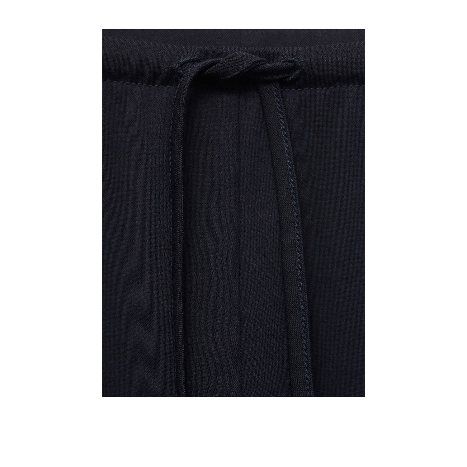 Mango wide leg high waist broek donkerblauw