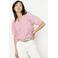 LOLALIZA blouse lichtroze broderie