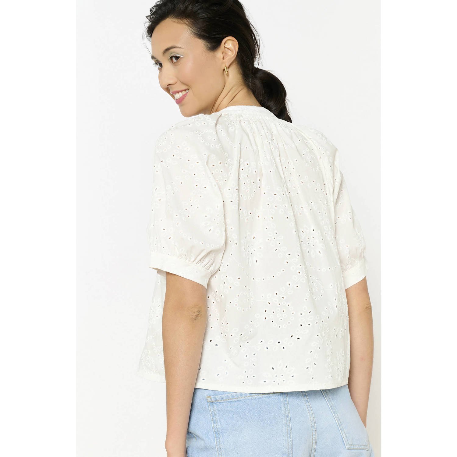 LOLALIZA blouse wit broderie