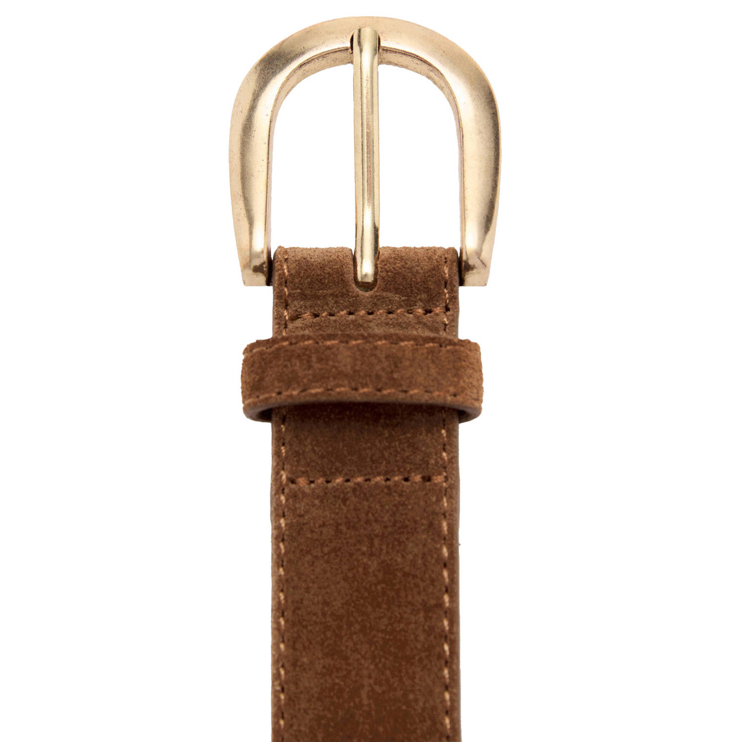 Mango leren riem bruin