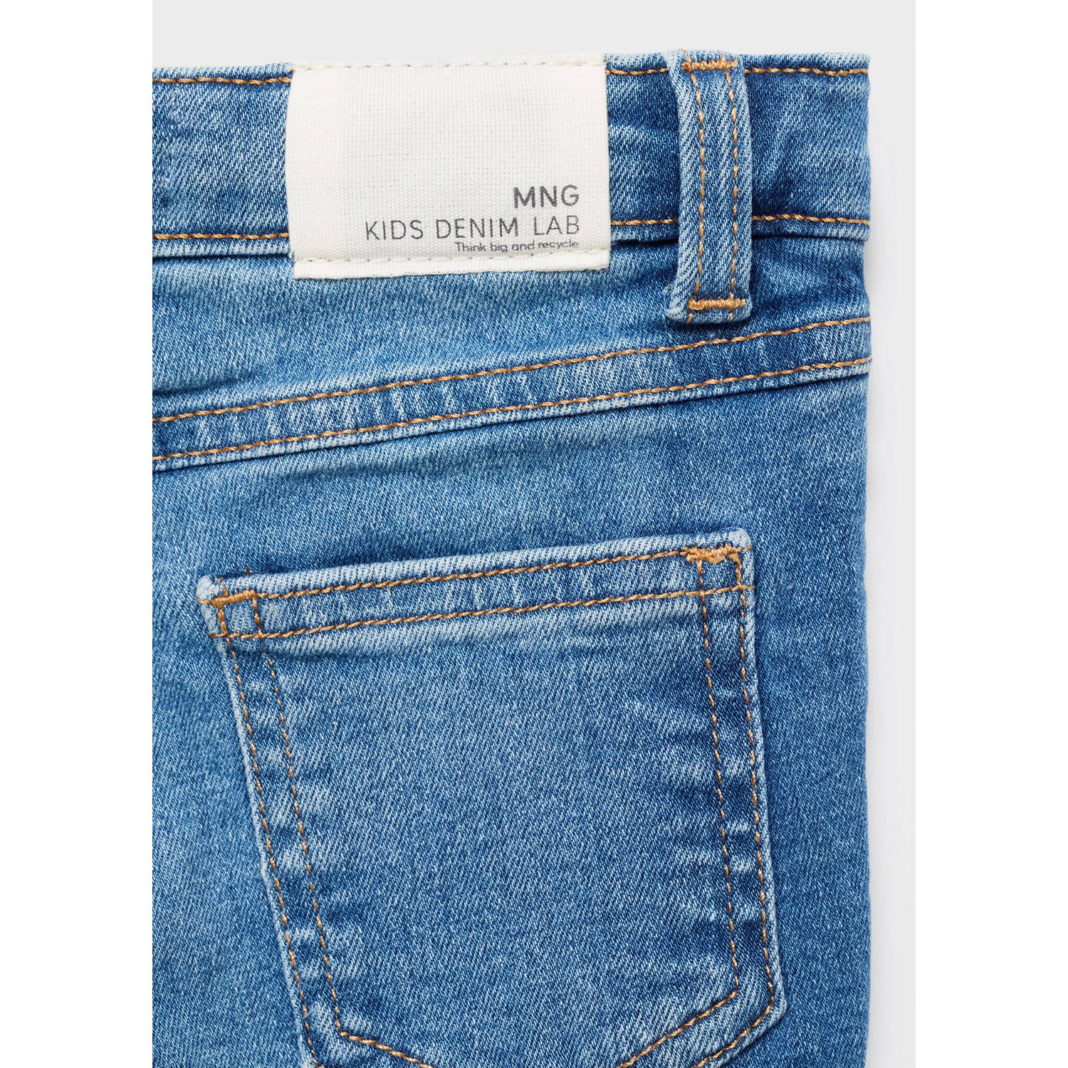 Mango Kids flared jeans medium blue denim