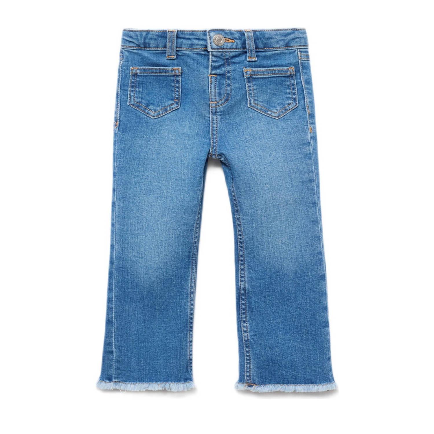 Mango Kids flared jeans medium blue denim