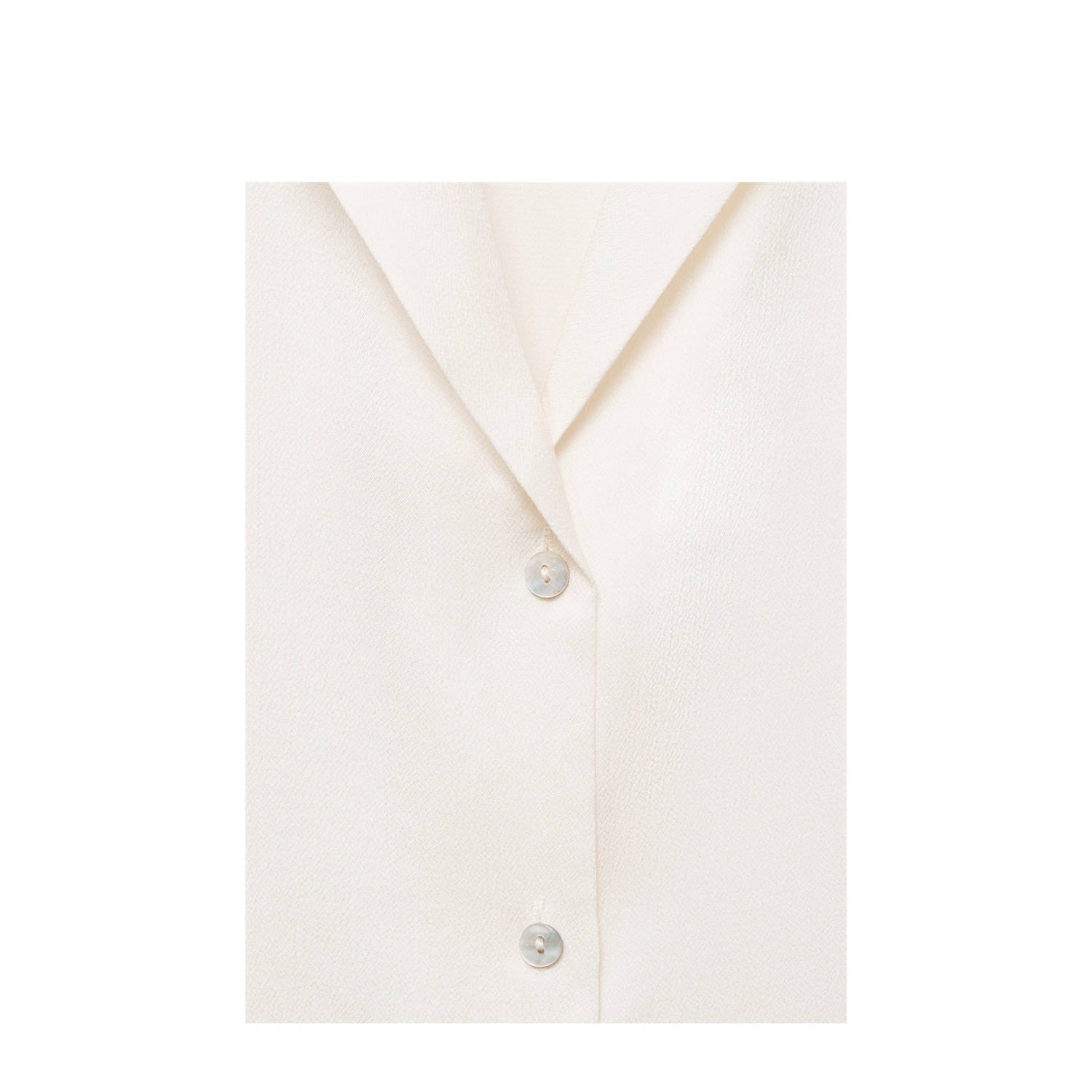 Mango satijnen blouse ecru
