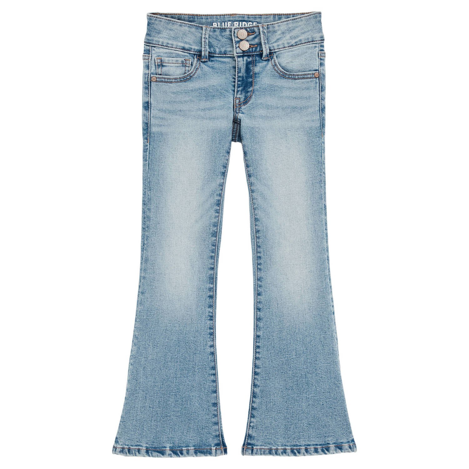 WE Fashion flared jeans light blue denim