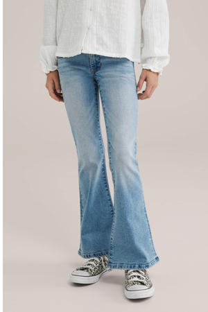 flared jeans light blue denim