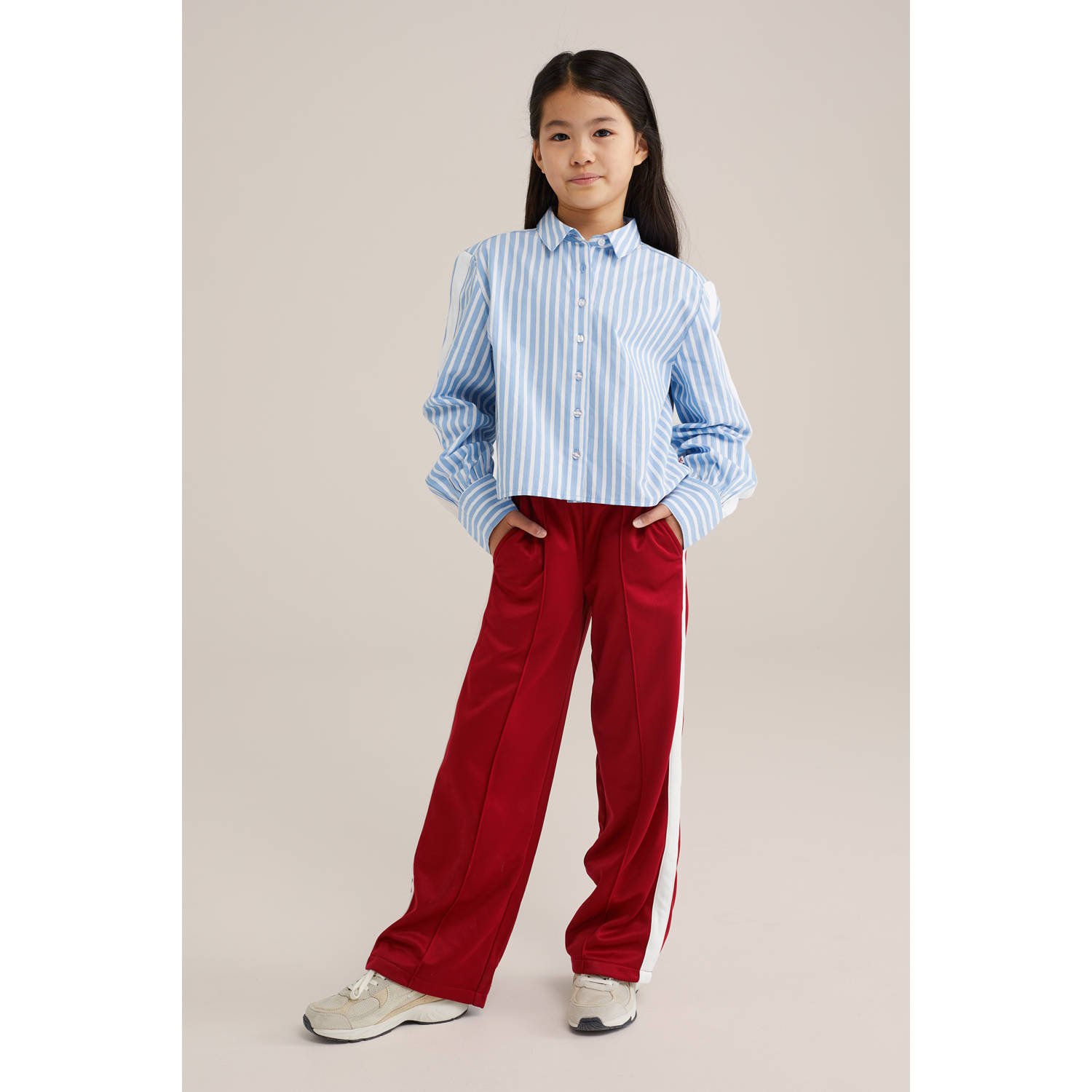 WE Fashion blouse lichtblauw
