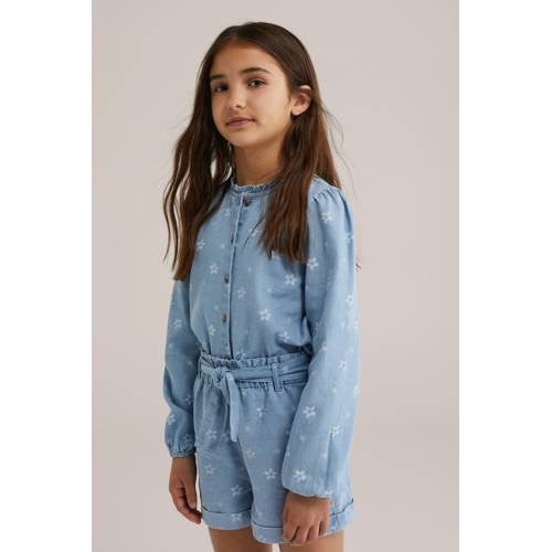 WE Fashion Blue Ridge blouse medium blue denim afbeelding