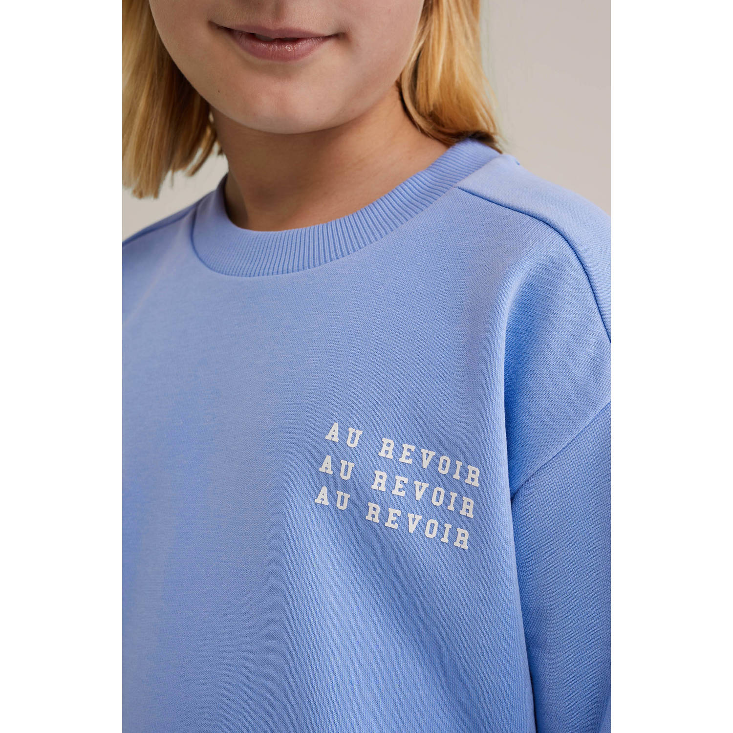 WE Fashion sweater lichtblauw