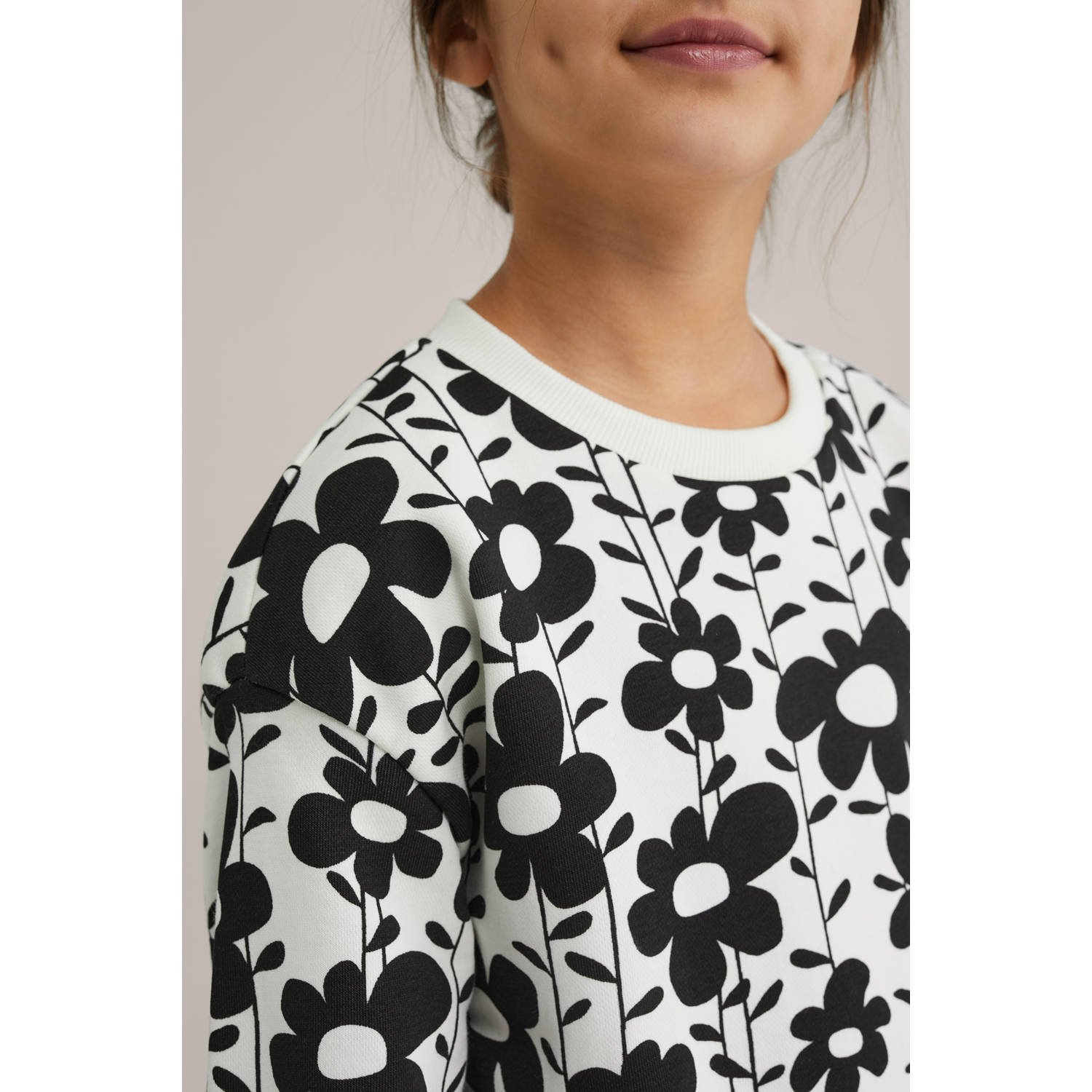 WE Fashion sweater zwart