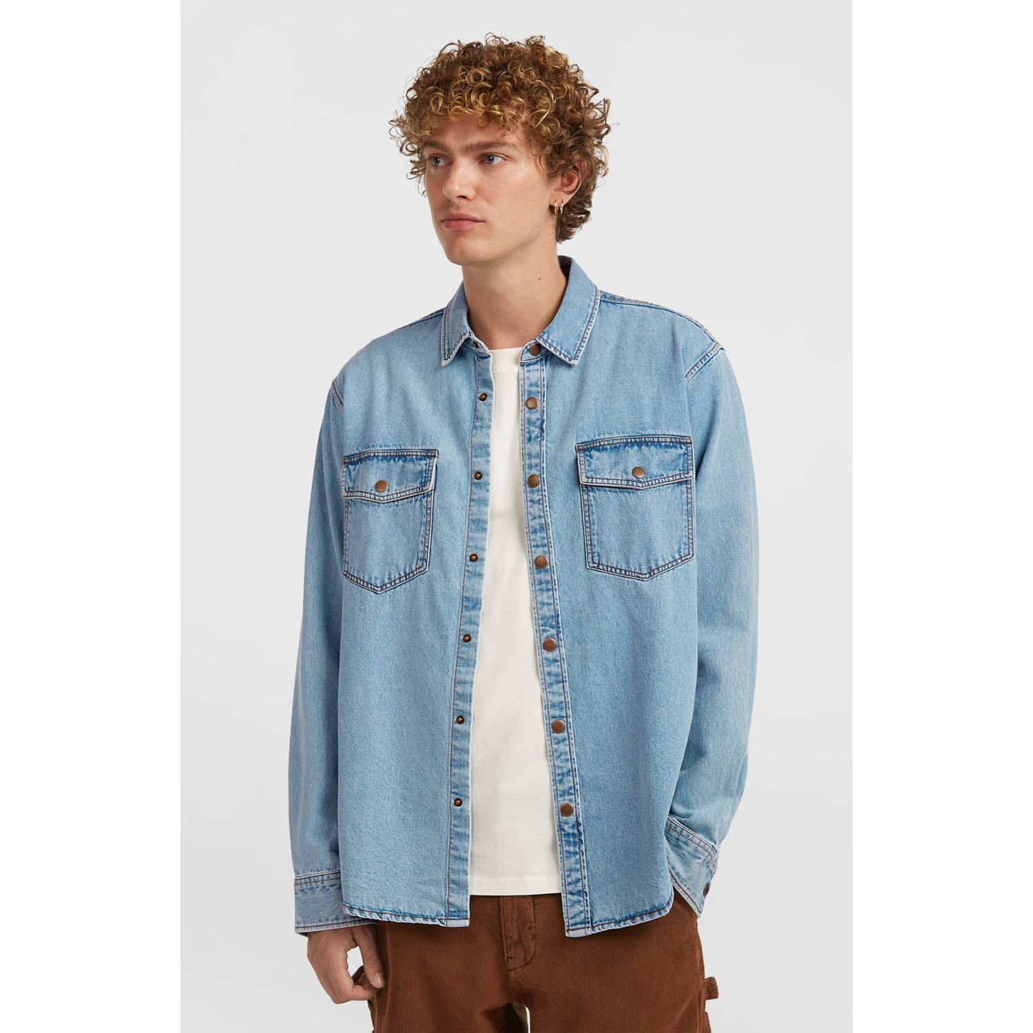 O'Neill casual overhemd blauw