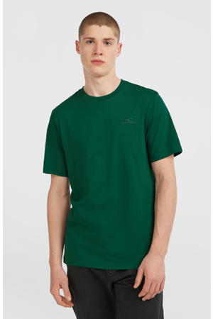 regular T-shirt donkergroen