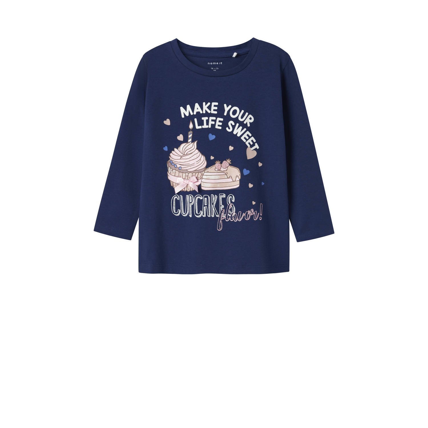 NAME IT MINI longsleeve donkerblauw