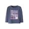 NAME IT MINI longsleeve met backprint donkerblauw