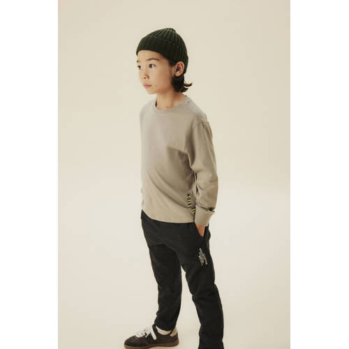 NAME IT KIDS longsleeve met backprint lichtbruin afbeelding